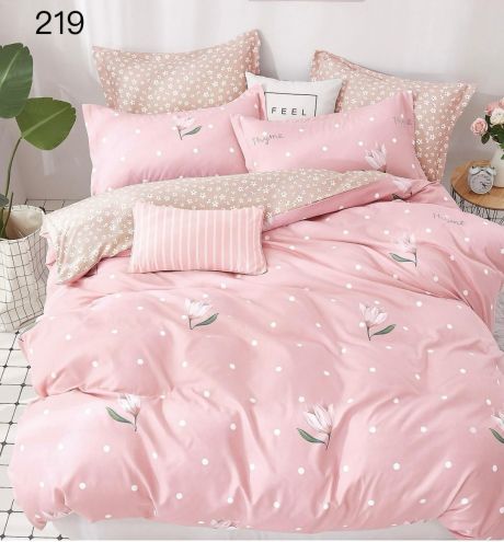 Lenjerie De Pat Dublu, Bumbac Finet, 6 Piese, Cod GR-219