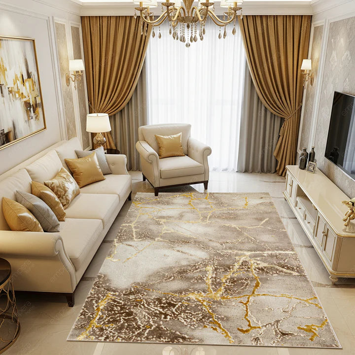 Covor Marmara Gresie 36 Beige Gold