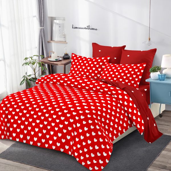 Lenjerie de Pat Matrimonial cu Elastic 6 Piese FINET - FE05