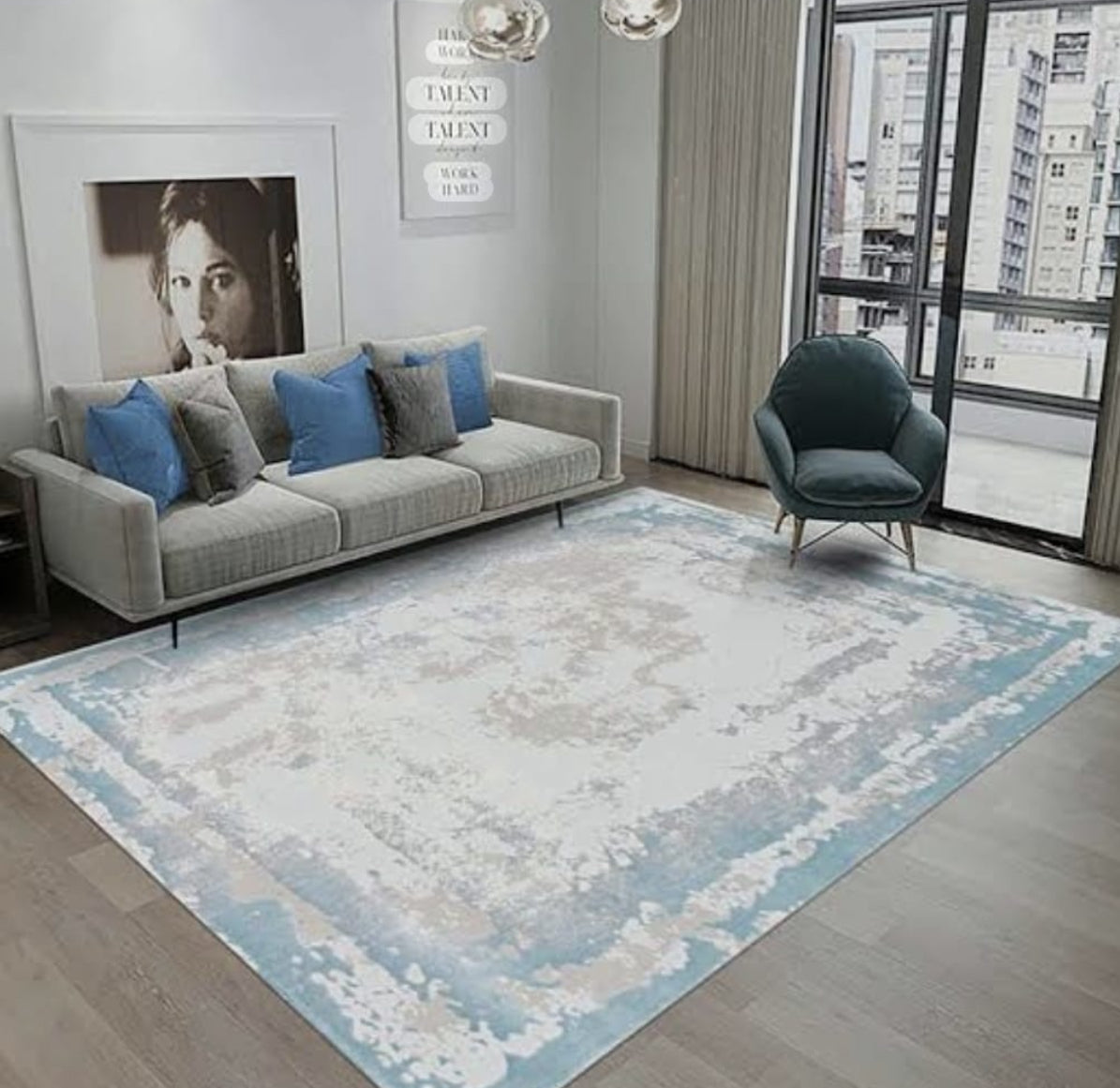 Covor Rose 897 Turcoaz 150x230