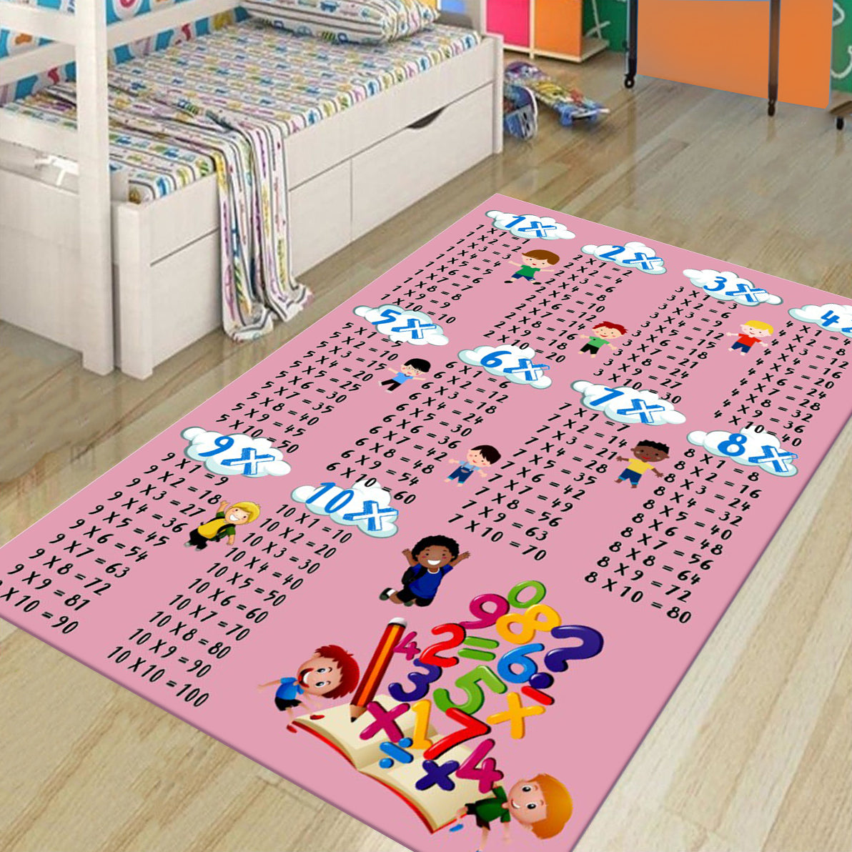 Covor Copii Termoizolant, Antiderapant, C185 Roz