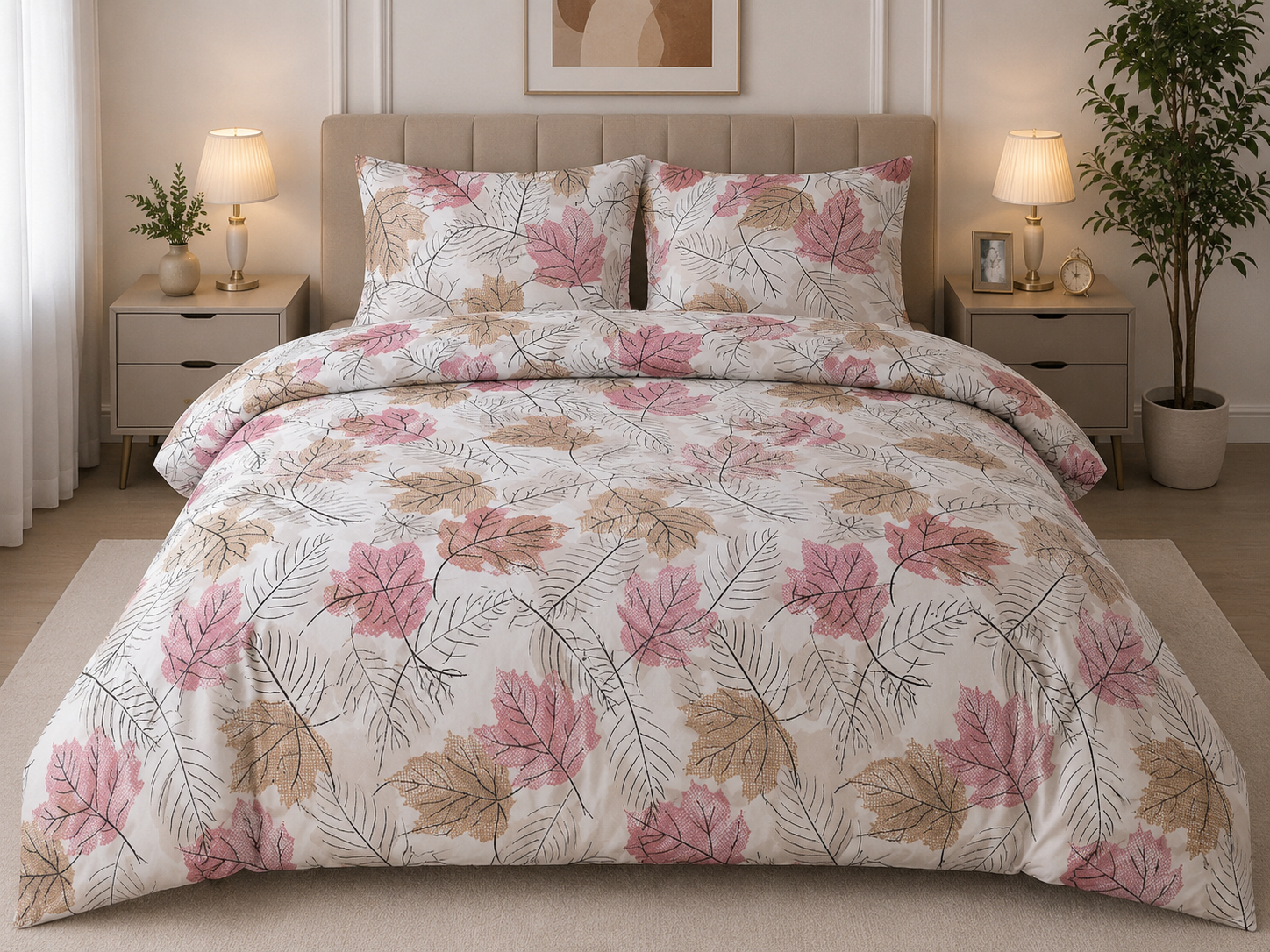 Lenjerie de pat XXL Autumn Blush – 100% Bumbac