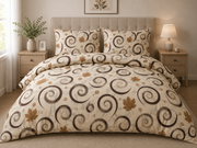 Lenjerie de pat XL Autumn Swirls – 100% Bumbac