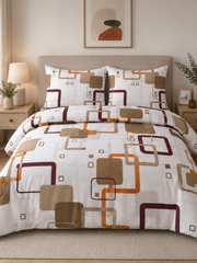 Lenjerie de pat XL Urban Squares – 100% Bumbac