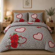 Lenjerie de pat XL Leopard Love – 100% Bumbac,