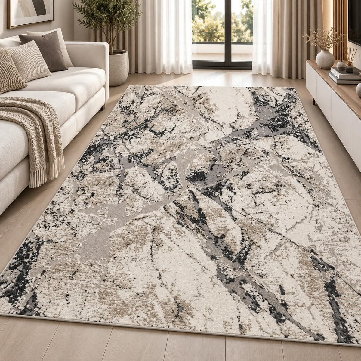 Covor modern Taksim Ivory Grey Taupe