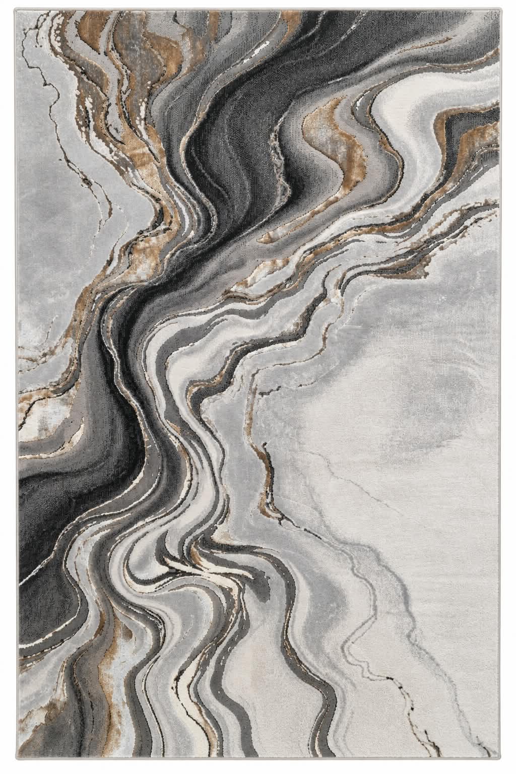 Covor modern Almira Grey Gold