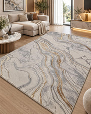 Covor modern Almira Ivory Silver