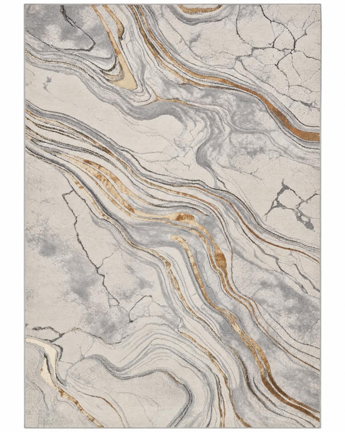 Covor modern Almira Ivory Silver