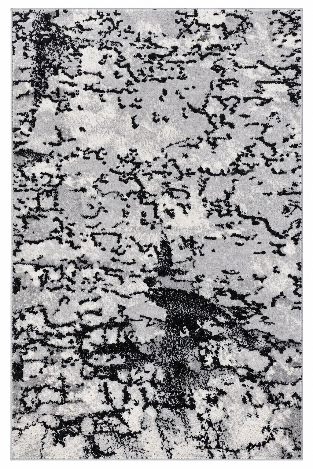 Covor modern Alyans Silver Black