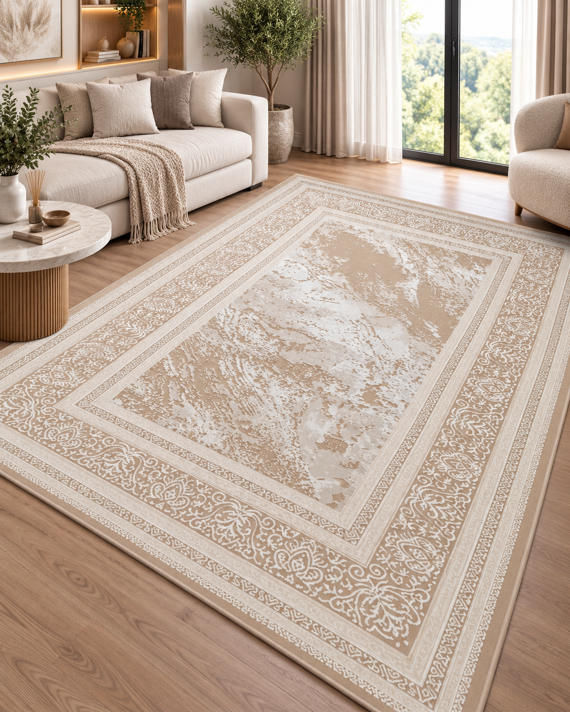 Covor modern Palma Beige Ivory