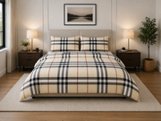 Lenjerie de pat 2 Persoane Bumbac Neted 1+1 - N039