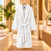 Halat de Baie Premium Velur Alpine White – 100% Bumbac, 420 g/mp - Halat agatat