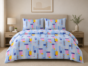 Lenjerie de pat XL Pastel Blocks – 100% bumbac
