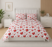 Lenjerie de pat XL Red Hearts – 100% bumbac