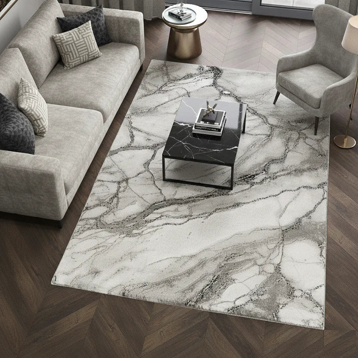 Covor Marmara Carrara 159 White Grey