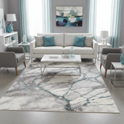 Covor Marmara Carrara 159 White Turcoaz